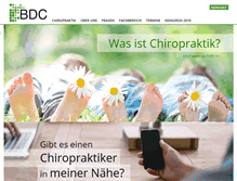 Tablet Screenshot of chiropraktik-bund.de